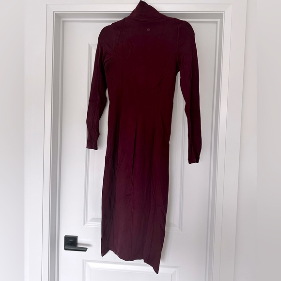 Lululemon long sleeve mock neck midi dress (nulu) - Picture 2 of 2